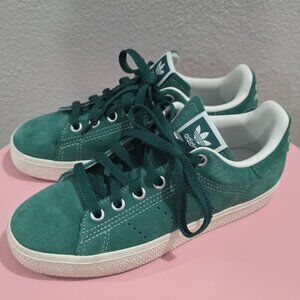Adidas Stan Smith CS Suede Casual Shoes  Size 3.5Y Collegiate Green